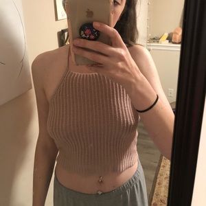 Brandy Melville crop crochet top